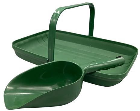Vision4ever 2Pcs Set Garden Hand Carry Basket Trug Scoop Plants Weeds seedlings Tool Box Flowers