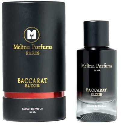 Melina Parfums Baccarat Elixir, Extrait de Parfum 50ml pour Femme et Homme