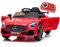 12V Kinder Elektroauto Mercedes Benz AMG,Elektrische Kinderfahrzeuge,Elektrofahrzeug 2-türig mit 2,4G-Fernbedienung,MP3,Musik,LED-Leuchten und 5 Punkt Sicherheitsgurt für Kinder ab 3 Jahre-Rot