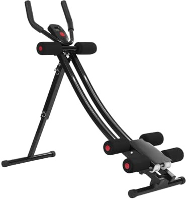 Bauchtrainer,Klappbarer Bauchtrainer,Fitnessgeräte für Zuhause,Drei Einstellbare Stufen,Mit Knieauflage,Kann Arme,Beine,Taille,Gesäß,Bauchmuskeln