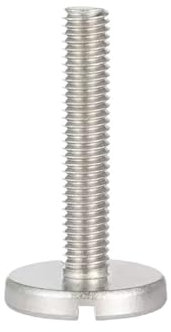 Tornillos de cabeza plana ranurada de una sola palabra de acero inoxidable 304, M4M5M6, de disco redondo grande, con rosca de mariposa y ranurado, 2 o 3 unidades(28mm,M5-2pcs)