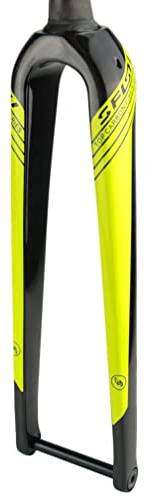 Gerenecic Forcella per Bici Rigida in Fibra di Carbonio 700c da Strada 1-1/2'' conica 26'' 27,5'' 29'' Mountain MTB Perno Passante 12x100mm Freno a Disco Anteriore per Bicicletta (Colore: g