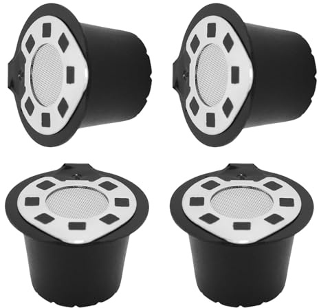4pcs Reusable Coffee Pods with Stainless Steel Lid Machine Brewing Tool Practical Espresso Maker Accessories Accessories