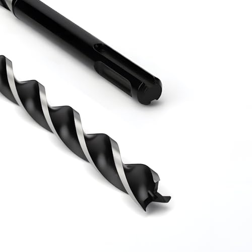 Mèche hélicoïdale 12x300mm SDS Plus pour bois tendre, bois dur avec pointe de centrage