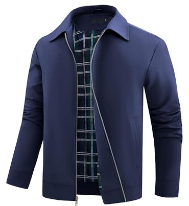 Autsel Chaquetas de Hombre Chaquetas Cortavientos Ligeras Chaqueta Béisbol | Informal, Ropa Deportiva, Verano, al Aire Libre, Casual, Lightweight, Windbreaker, Clothing, Outerwear
