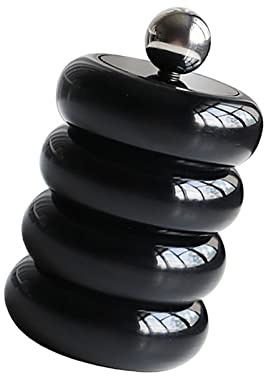 ERYUE Support Qtip de Style Nordique, Conteneur Anti-poussière pour Cotons-tiges, Boîte de Rangement en Forme Beignet pour Décoration Artistique la Maison, Couverture en Résine Acrylique vanité