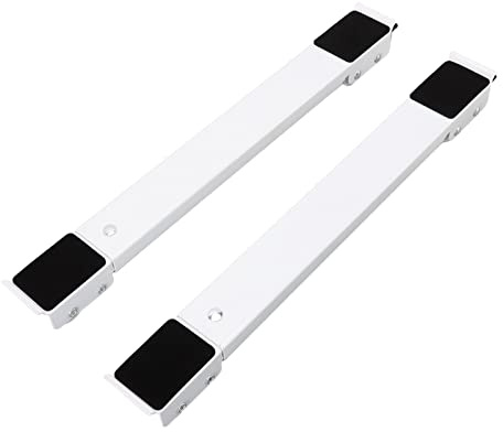 RASTKY Staffa Mobile Universale per Apparecchi Elettrici con Movimento Stabile, Rullo Estensibile per Apparecchi con 24 Ruote Potenziate, Base con Rulli Mobili Retrattili Portanti 300 Kg con Leva