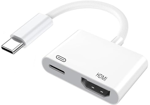 USB C to HDMI Adapter [ Apple MFi Certified] 4K@120Hz with 100W PD Fast Charging Port, Type-C to HDMI Digital AV Cord for iPhone 17/16/15 MacBook Pro/Air iPad Pro to TV Projector Monitor