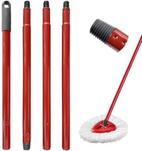 Ce manche en acier inox à 4 sections est compatible pour Vileda Turbo Smart et pour Vileda EasyWring. Solide et pratique, il s’adapte à votre serpillière pour un nettoyage efficace.