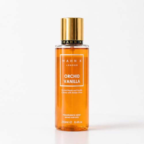 MAHN K Orchid Vanilla Body Mist Spray for Women – Long Lasting Fine Fragrance Mist – 250ml