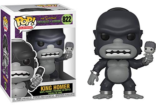 King Homer: Figura de vinilo Funko Pop TV y 1 paquete de protector gráfico compatible (822 - 39724 - B)