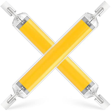 Dimmable 118MM R7S COB LED Bulbs, 20W J Type 118MM Double Ended LED Lights 120V T3 R7S Base 150W Equivalent Floodlight Replacement for Garage Lighting Floor Lamps (Natural Light, 2 Pack)