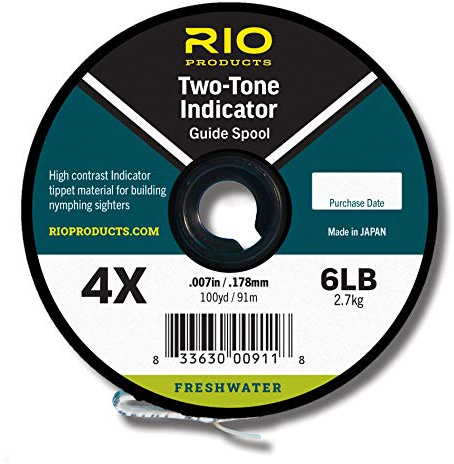 RIO PRODUCTS Zweifarbiger Blinker, schwarz/weiß, 4X (Führungsspule)
