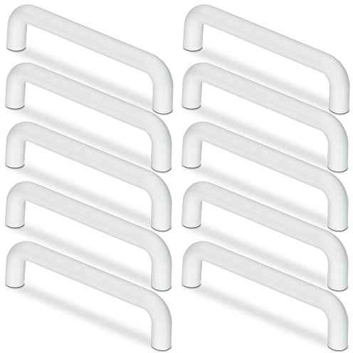 Mavö Schubladengriffe Weiß 96mm - Kunststoff 10er Set Odysy | Griffe für Küche, Bad, Schrank, Kommode & Schubladen, modern, langlebig & leicht montierbar