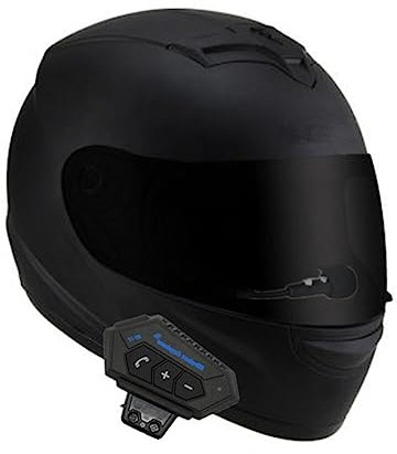 MOTESEN Motorrad Vollvisierhelme für Damen und Herren ABS Standard Motorrad Externes Bluetooth Frühling, Sommer, Herbst und Winter Vollvisierhelme Erwachsene