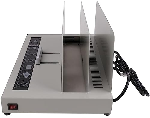 EXQST Thermobindegerät, Thermobindehefter, A4-Papierbindegerät Desktop-Elektrobindegerät 50-mm-Vertrags-Heißklebebindegerät, Universal-Heißklebebindegerät