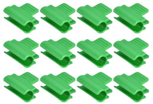 sourcing map Pinces De Serre Pour Tuyau Pvc De 5/8, 40 Pièces De Pinces Pour Film De Serre, Clip De Tige De Filet D'Ombrage Pour Arceau De Jardin, Bâche En Plastique Pour Serre