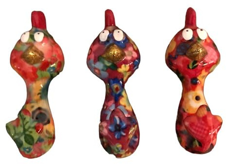 Kleiderhaken Wandhaken Pomme Pidou Model Huhn Matilda 3 Stück bunt