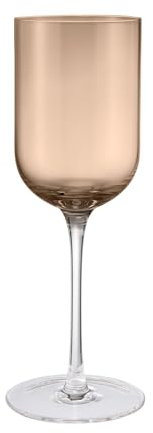 Blomus Set 4 Weißweingläser -FUUMI- mundgeblasenes Weinglas 310 ml (Coffee)