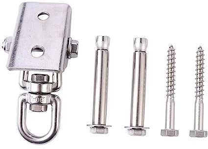BESPORTBLE 1 Satz Schwingschnalle schwenkbare Aufhängebügel Kleiderbügel aus Metall Schwerlast-Kleiderständer Robuster Kleiderbügel Schaukelbügel aus Edelstahl 360° schwenkbarer Schaukelbügel
