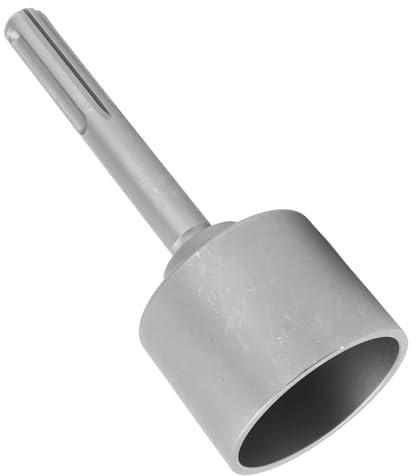 WPKD BLUEIY SDS MAX Erdbohrer Adapter,Erdungsstab Bit Treiber,T Post Driver,5cm Lochtiefe,Length 20cm/8in,für Hochbau, Straßeninstandhaltung(65mm)