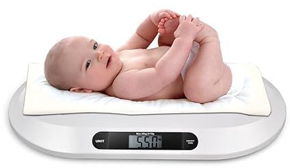 MEHOOSPVN Baby Scale Baby Weighing Scale 20kg Digital Scale Infant Pet Weighing Baby Weight Toddler Health Infant Scale ABS Safety Material Digital Baby Weighing with Large LCD Screen Monitor Growth