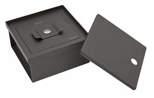 ARREGUI Terra 22804W-S1 Caja Fuerte Camuflada para Instalación Oculta en el Suelo | Caja Fuerte Pequeña Empotrable | Caja de Seguridad Secreta | Escondite Secreto para Dinero| 10x20x20cm| 2,3L| negra