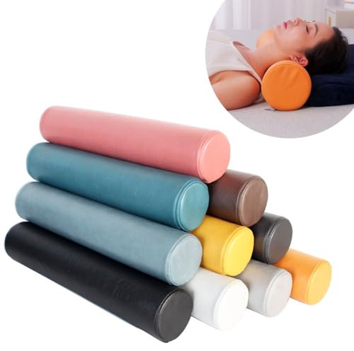 YOUGANG Almohada cervical de 10/12/15/20 cm, almohada cervical impermeable, almohada cervical para sofá, cojín para reposabrazos de sofá, alivio del dolor (gris claro, 12 x 40 cm)