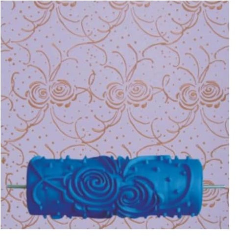 SFQEVHRZ Rulli per verniciatura， Rullo per facciate， Rullo for Pittura in Gomma Morbida, Strumento for pennelli, rulli for Pittura, Strumento for Decorazione da Parete Fai da Te(Argento)