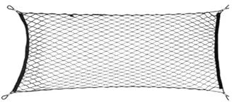 autositz Organizer Kofferraumnetze Kofferraumgepäckaufbewahrung Fracht-Organizer-Haken Nylon-Elastisches Mesh-Netz Für XC90 2016~2023 Kofferraum Organizer Klett(60cm x 110cm)