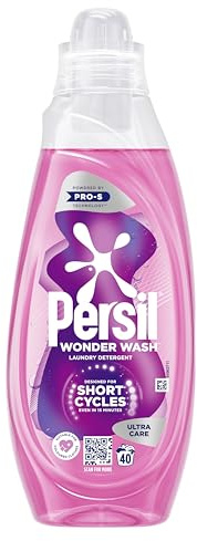Persil Wonder Wash Ultra Care Bio Liquid Detergent Protects & Restores Colours Designed for Short Washing Cycles 1.08 L