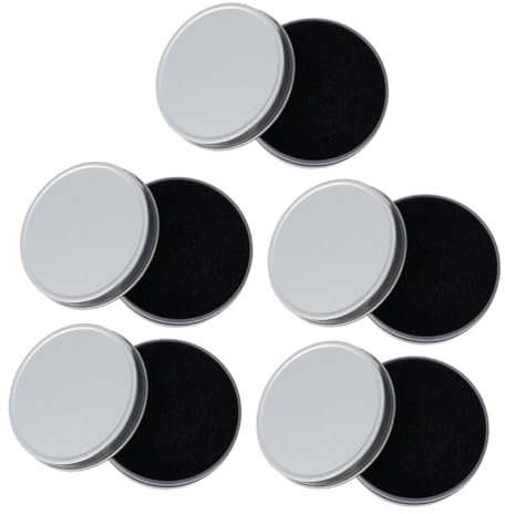 Vaguelly 5sets Makeup Brush Cleaning Box Small Box Lid for Travel Makeup Brush Cleaner