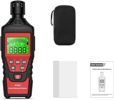 Detector de monóxido de Carbono Profesional de Alta precisión, comprobador de Gas CO, Alarma de Valor con retroiluminación LCD.,Sensores Precisos