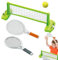 Set da con rete | Set di racchette da neve e rete - Attrezzature sportive ricreative portatili, gioco interno esterno adatto per prato, pic-nic, giardino, ,