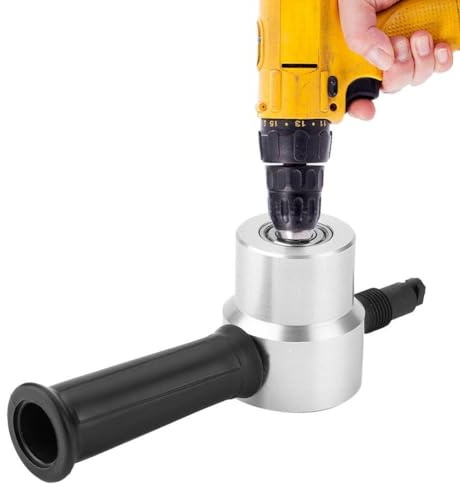 RASTKY Double Head Metal Nibbler Drill Attachment for Electric Drill, Portable Metal Sheet Cutter for Stainless Steel, Iron, Copper, Aluminum