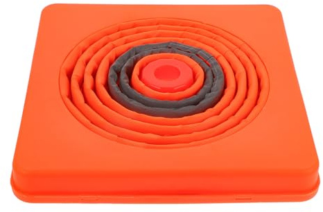 DEARMAMY Coni Stradali Estensibili 45 CM in PP Arancione Set da 2 Pezzi per Allenamento di Calcio e Segnalazione Multiuso Riutilizzabili Adatti per Uso Interno ed Esterno