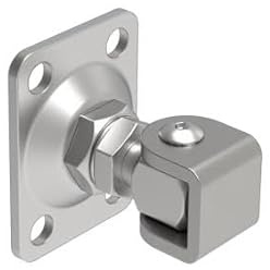 Innbee Torband Edelstahl V2A AISI 304 M12 55x75mm mit Kontermutter - Scharnier Flügeltor Gartentor Einfahrtstor