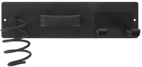 LRXIYODE Väggmonterad Hårtorkshållare Borrning Flexibel Badrumsorganisatör för Hårtork Locktång och Plattång med Enkel Självhäftande Installation