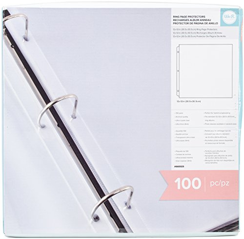 American Crafts 660025 We R Memory Keepers Ringseitenschutz, 30,5 x 30,5 cm, 100 Stück