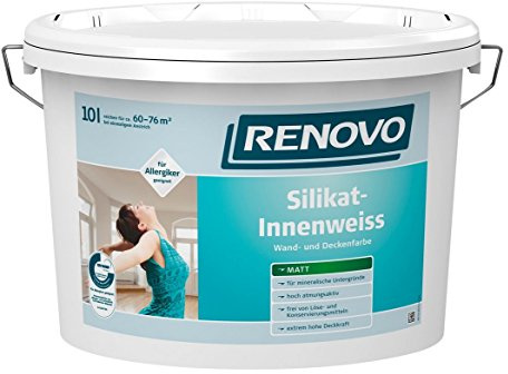 Renovo 10 L. Silikat Innenweiss, frei von Löse- & Konservierungsmitteln