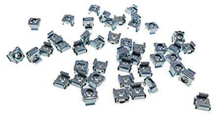 25 Pack #8-32 Self-Retaining Cage Nuts - 3/8 Panel Hole Size BFC7931-832