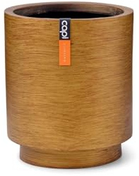 Capi Europe - Gefäß Zylinder Retro Gold & Copper - 23x25 - Gold - Blumentopf für drinnen - CAPI Indoor - BRTG315