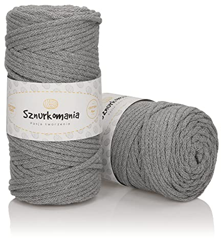 Cordoncino / 5 mm / 100 metri/filo di cotone con anima in poliestere/filato macramè/filo macramè/filo di cotone intrecciato/spago/filo di cotone/cordicella /