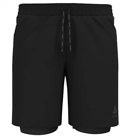 Odlo Laufhose Herren Kurz Essential 365 7 Inch I Laufshort 2 in 1 I Sporthose