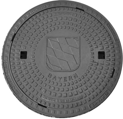 HYDROTEC Schachtabdeckung Länderwappen B125 (Bayern (Raute))