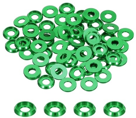 QUARKZMAN Lot de 60 Rondelles Coniques M5 Avec Trou de 5 mm/0,2 (Vert)