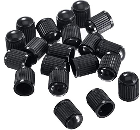 10 pcs Tyre Valve Caps, Universal Dust Cap - Black Stem Caps - Used On Car Tyres, Bikes, Bicycles, Motorbik