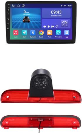 9 Zoll Touchscreen GPS Navi Navigationsgerät für LKW PKW KFZ,A-pple CarPlay & Android Auto,GPS Navigation+Bremslicht Rückfahrkamera Ersatz für Peugeot Boxer/FIAT Ducato/Citroen Jumper(Model=G6248)