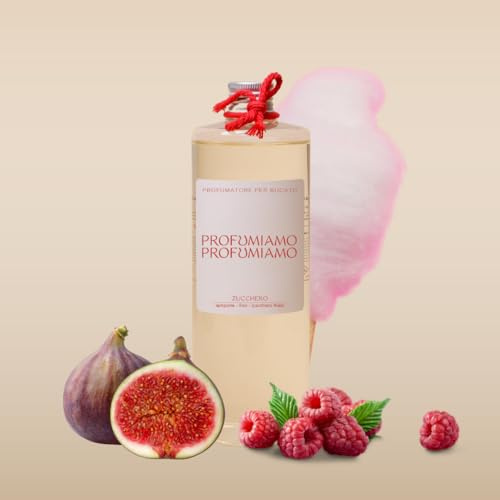 Profumiamo Profumiamo Profumo per Bucato 400 ml. - Profuma Bucato per Lavatrice e Asciugatrice (ZUCCHERO)