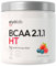 BCAA 2.1.1 HT | Poudre Acides Aminés | Leucine, Isoleucine et Valine | Récupération et Construction Musculaire | Vitamines B6 et B8 | BCAA Brevetés Instantanés | Saveur Fruits Rouges | 300g | Eiyolab
